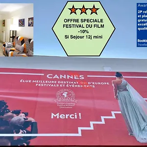  Appartement 2p Relooking, Croisette Et Plage, Parking Gratuit, Acceuil 5 Stars, Excellent Rapport Qualité Prix